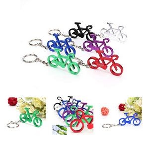 Bicycle Shaped Bottle Opener With Key Ring
