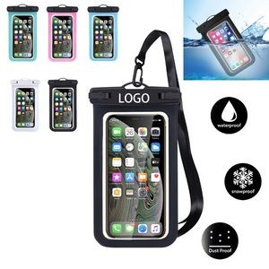 Mobile Phone Waterproof Dry Bag Protective Case With Neck Lanyard