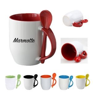 Full Color Stoneware Spooner Mug
