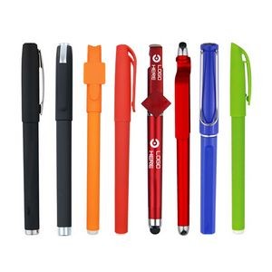 A Promotional Pen With A Phone Stand And Capacitive Stylus