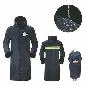 Long Hooded Safety Waterproof Raincoat Cape Jacket