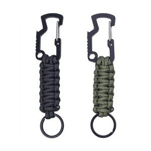 Carabiner Key Chain With Paracord