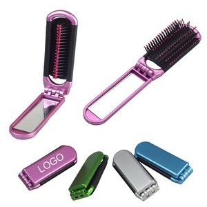 Pocket Folding Comb With Mirror
