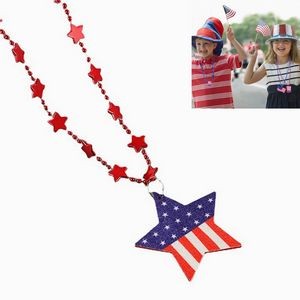 Independence Day Holiday Necklace Bead Chain