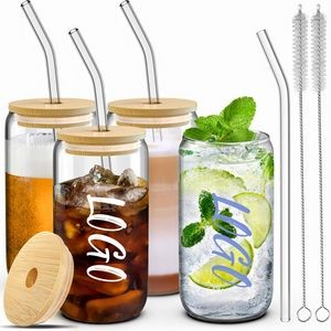 Drinking Glasses With Bamboo Lids
