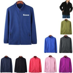 Men's and Women's Double Sided Fleece Jacket