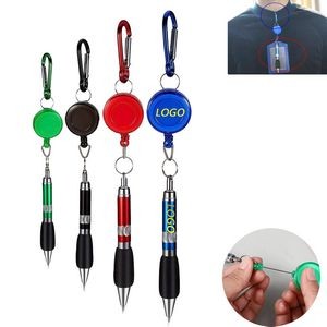 Keychain Retractable Badge Reel Ballpoint Pen