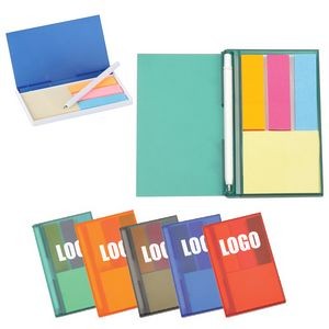 Memo pad and pen in sets