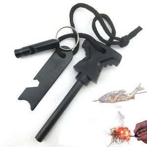 Magnesium Flint Fire Starter With Whistle