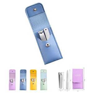 2 In 1 Nail File With Nail Clippers Manicure Kit