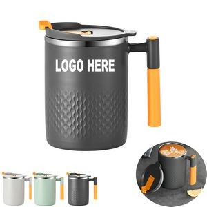 15 Oz Vacuum Insulated Coffee Mug With Lid