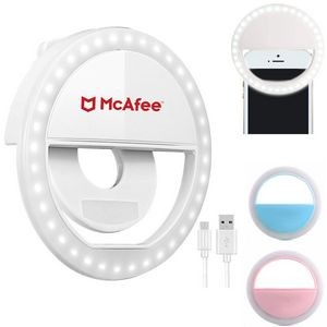 Clip on Selfie Ring Light [Rechargeable Battery]