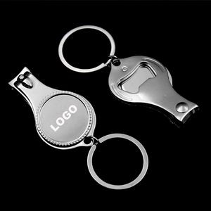 3-in-1 Nail Clipper Bottle Opener With Keychain
