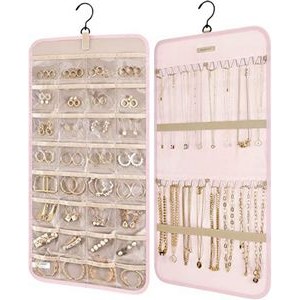 Jewelry Organizer Storage Roll with Hanger