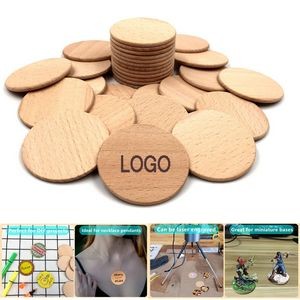 2 Inch Wooden Coin