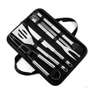 9 Piece Deluex BBQ Tool Set In Polyester Bag