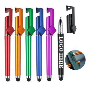 3-In-1 Qr Code Stylus Pen W/Phone Stand