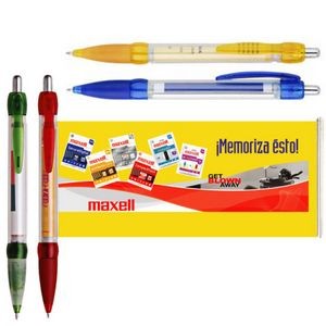 Color Rubber Grip Banner Pen