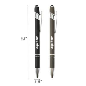 Metal Ballpoint Pen With Stylus Tip-1.0
