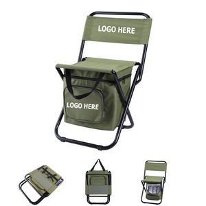 Foldable Camping Chair with Cooler Bag