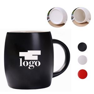 Circular Wine Barrel Ceramic Coffee Mug