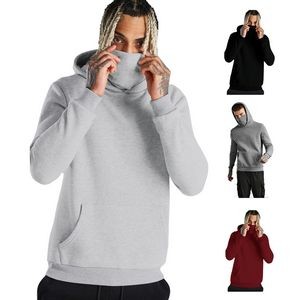 Fleece Hooded Sweatshirt with Facemask