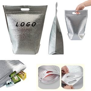 Self-Sealing Zipper Handheld Aluminium Foil Insulation Bag