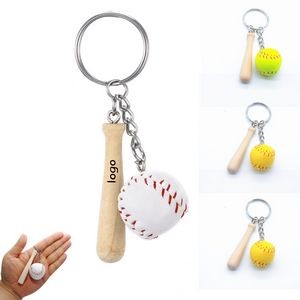 Mini Baseball Bar Key Chain