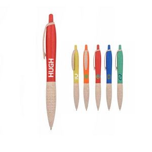Environment Friendly Degradable Ball Point Pen with Straw