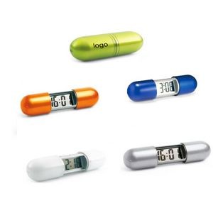 Retractable Capsule Alarm Clock Pill Shape Medical Gift Clock