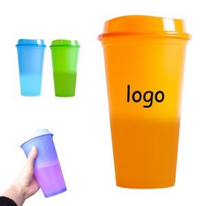 16oz Color Changing Stadium Cups with Lid