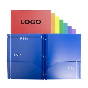 A4 Size Plastic File Folder With Pockets