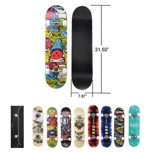 Custom Wood Brown Skateboard