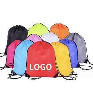 Polyester Drawstring Backpack With Custom Logo