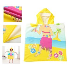 Micro-fiber Kids Hooded Beach Towel