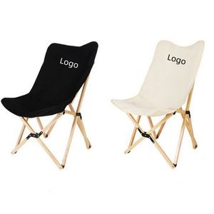 Solid Wood Butterfly Camping Chairs