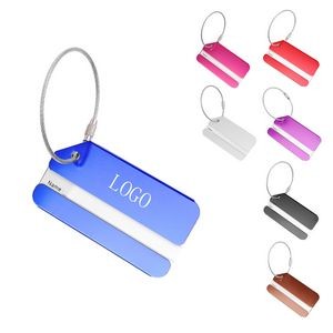 Aluminum Luggage Tag with Name ID Card