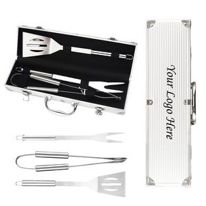 4-piece Stainless Steel Barbecue Set