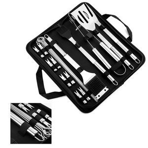 20 Piece Deluex BBQ Tool Set In Polyester Bag