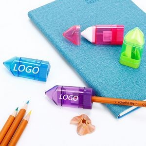 Handheld Small Pencil Sharpener Eraser