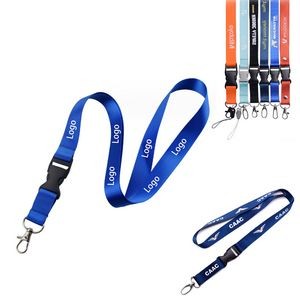 Sublimated Lanyard W/ Buckle Release Badge Holder