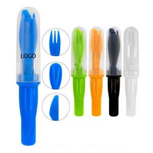 3 In 1 Portable Cutlery Set