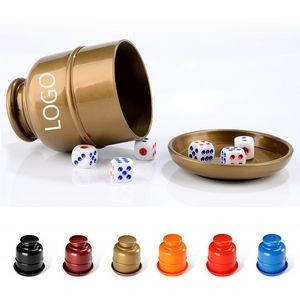 Tabletop Game Dice Cup Set With 5 Dices