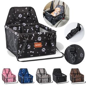 Dog Car Seat Travel Carrier Doggie Booster Cage