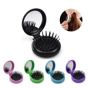 Portable Folding Comb with Mirror