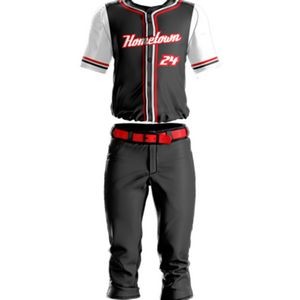 Youth Sublimated Full Buttoned Down Baseball Uniform