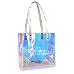 Holographic Iridescent PVC Beach Bag