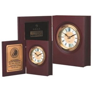 Rose-Wood "Book" Clock