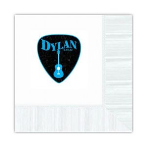 Cocktail Napkins | Digital Color | 3-ply White & Colors 5"x 5" Coin Edge Embossing