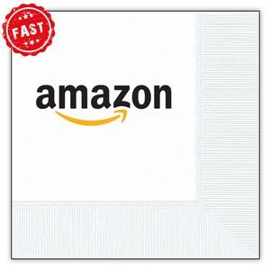 White Cocktail 3-Ply Beverage Napkins - FAST as One-Day!